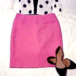JCrew Hot Pink number 2 pencil skirt